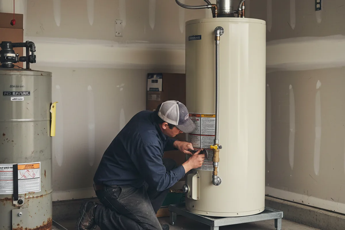 Water heater and shutoff valve replacement in Bergenfield